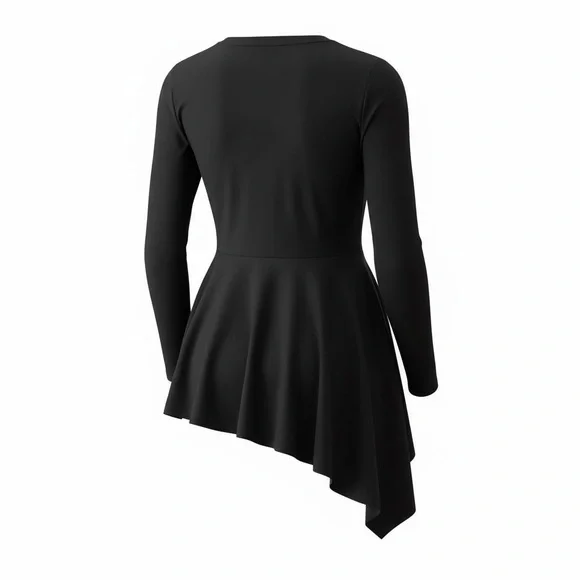 🖤 Koandaily Asymmetrical Peplum Top – Size L 🖤 - Picture 3 of 10